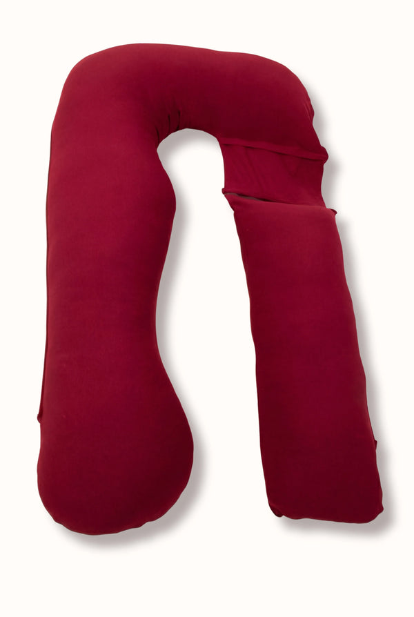 Pernă U 3 în 1 pentru gravide și alăptare – bordeaux