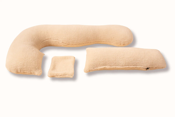 Pernă pufoasă U 3 în 1 pentru gravide și alăptare – bej