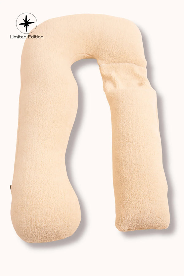 Pernă pufoasă U 3 în 1 pentru gravide și alăptare – bej