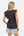 Pantaloni din bumbac pentru gravide - albastru deschis