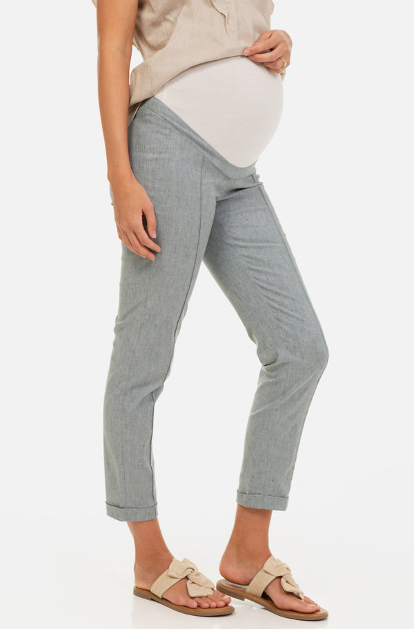 Pantaloni elastic din in pentru gravide