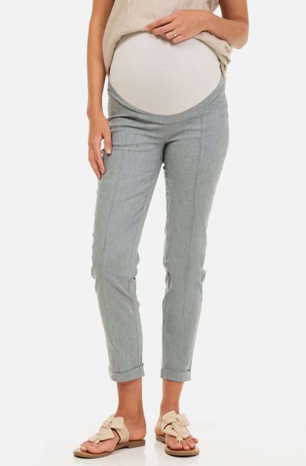 Pantaloni elastic din in pentru gravide