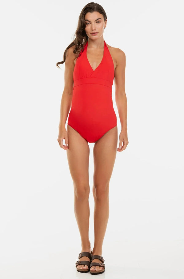 Costum de baie întreg portocaliu pentru gravide