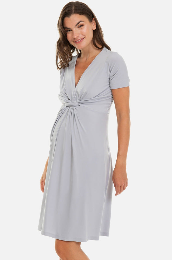 Rochie elegantă cu nod pentru gravide