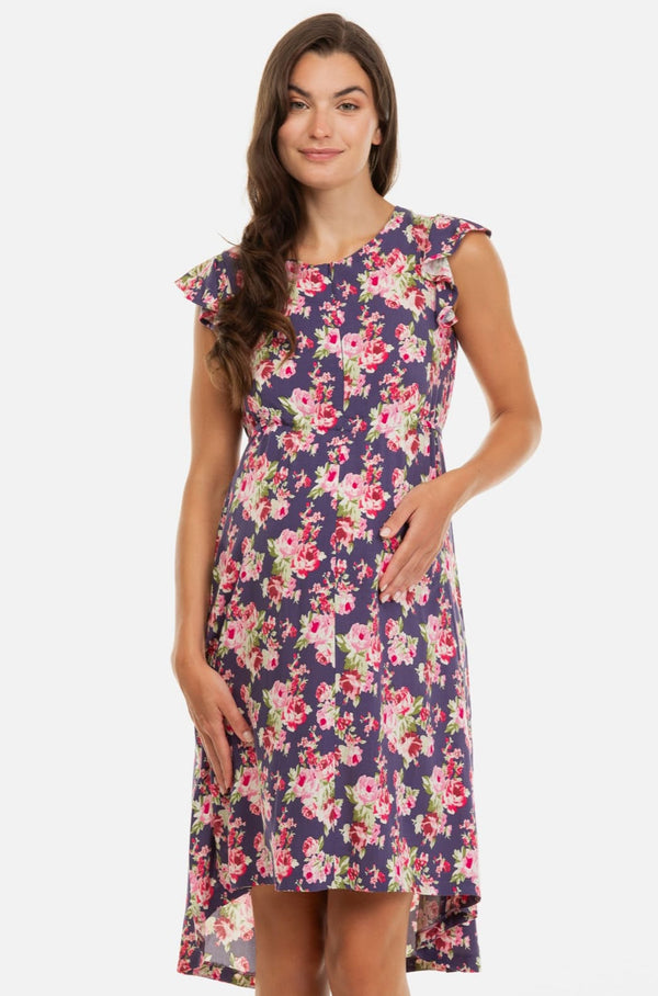 Rochie asimetrică pentru gravide și alăptare