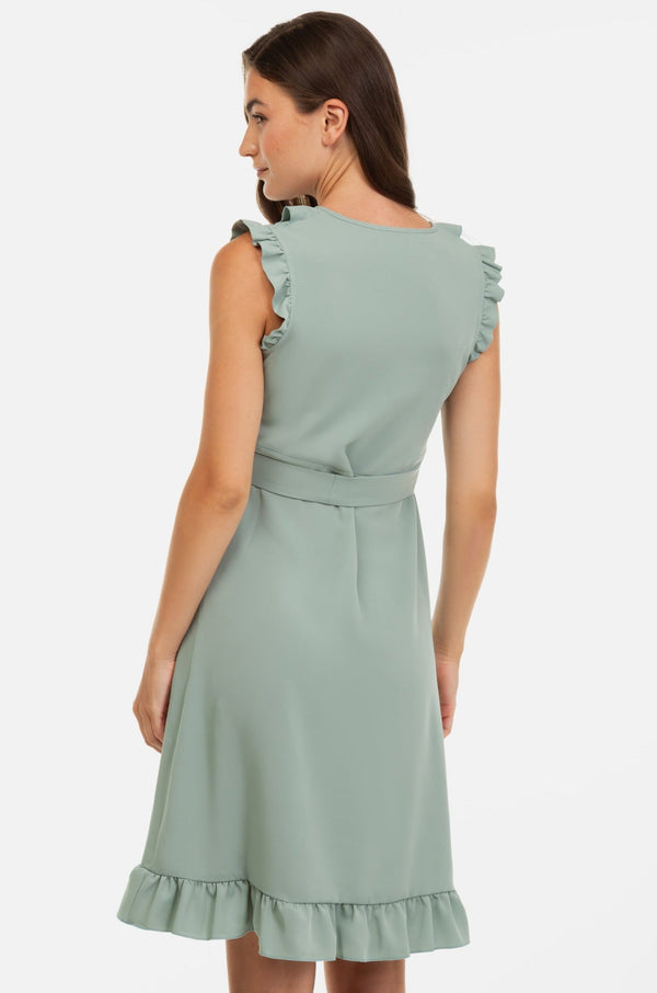 Rochie cu volane pentru gravide și alăptare