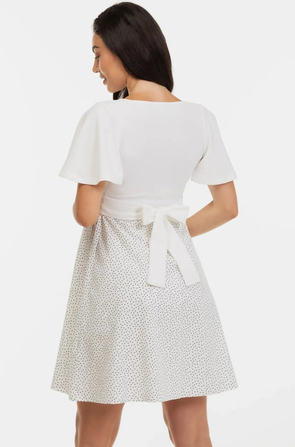 Rochie pentru gravide și alăptare cu imprimeu în buline