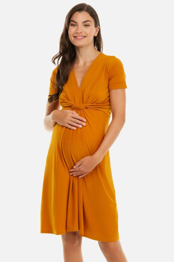 Rochie elegantă cu nod pentru gravide