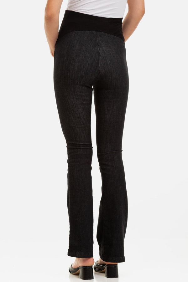Bootcut blugi pentru gravide în negru