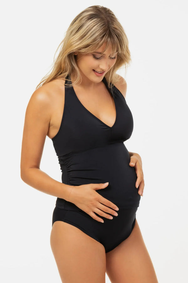 Costum de baie pentru gravide în albastru inchis