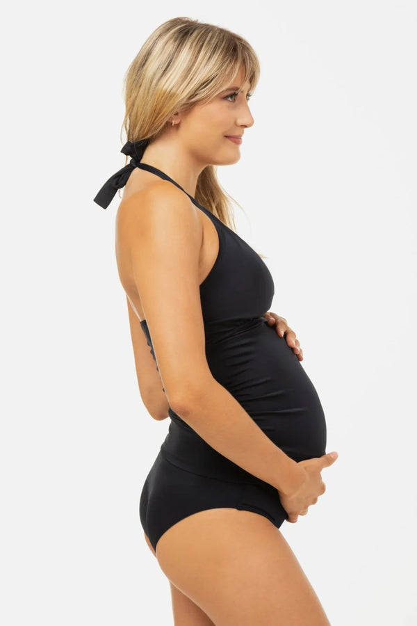 Costum de baie pentru gravide în albastru inchis