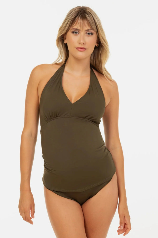 Costum de baie pentru gravide - khaki