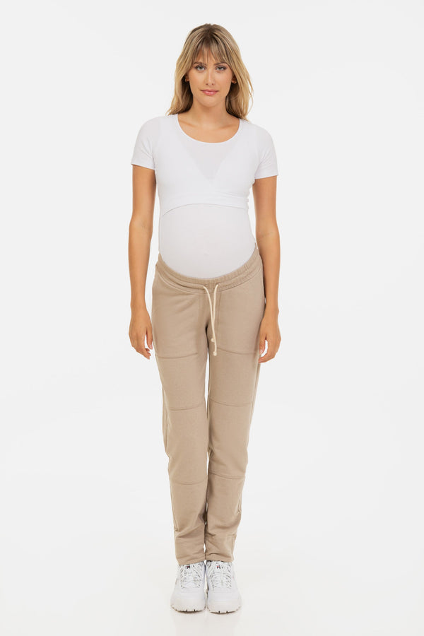 Pantalon sport pentru gravide – bej