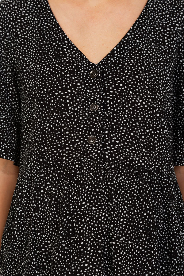 Bluză pentru gravide și alăptare cu volane