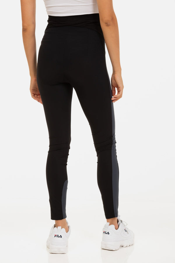 Colanți sport pentru gravide cu benzi laterale