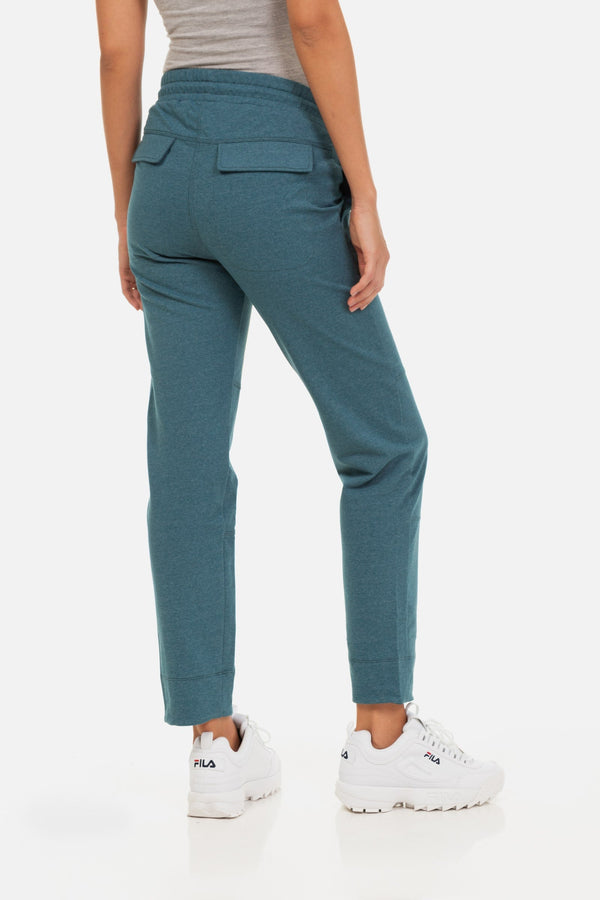 Pantalon sport pentru gravide - verde petrol