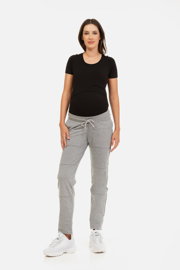 Pantalon sport pentru gravide – gri