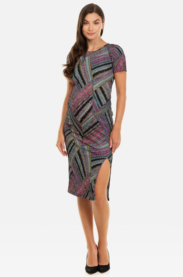 Rochie mulată pentru gravide cu  fentă laterală