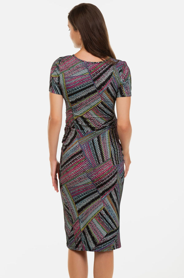 Rochie mulată pentru gravide cu  fentă laterală