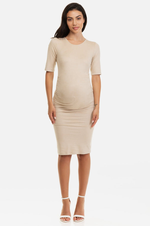 Rochie lungă de catifea pentru gravide