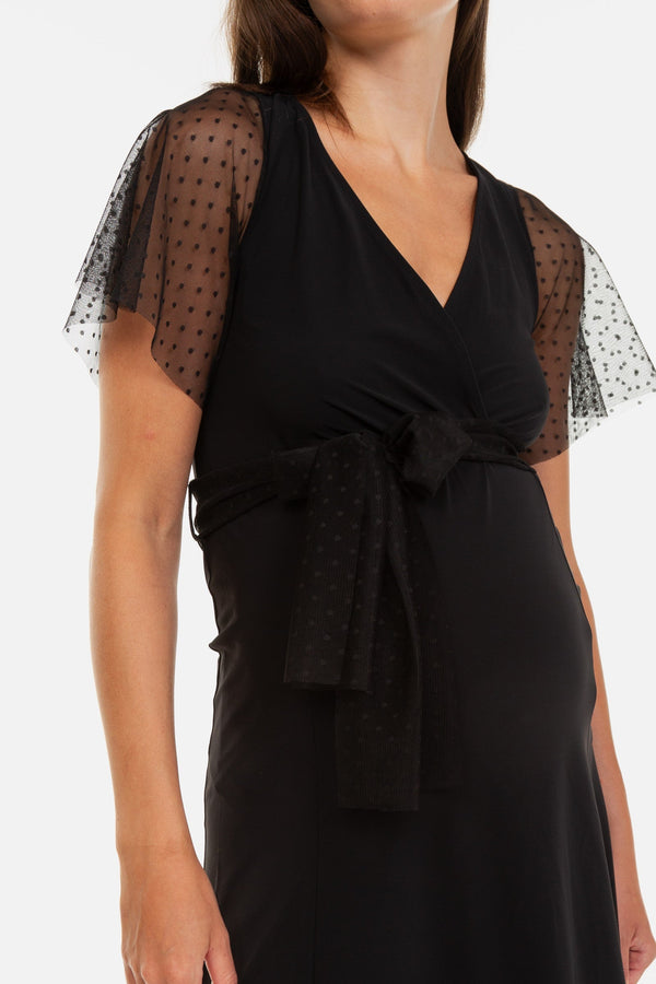 Rochie cu buline pentru gravide și alăptare