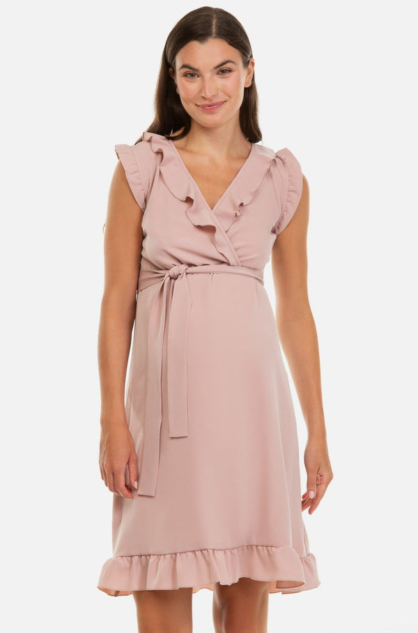 Rochie cu volane pentru gravide și alăptare