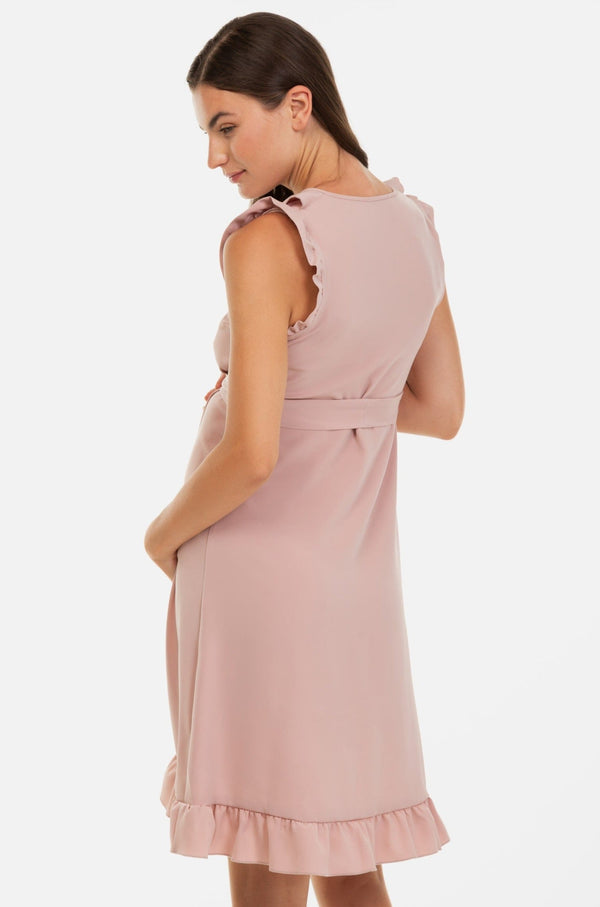 Rochie cu volane pentru gravide și alăptare