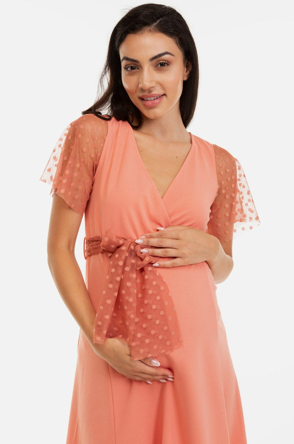 Rochie cu buline pentru gravide și alăptare