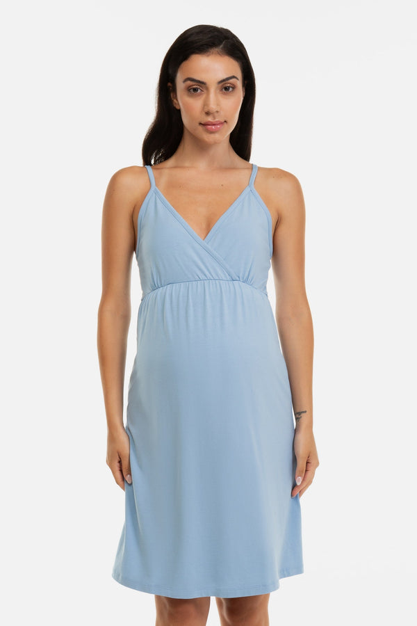 Cămașă de noapte din bumbac gravide și alăptare