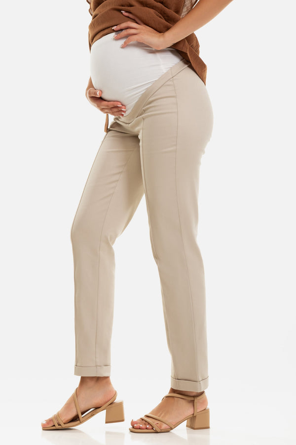 Pantaloni strâmţi din bumbac pentru gravide