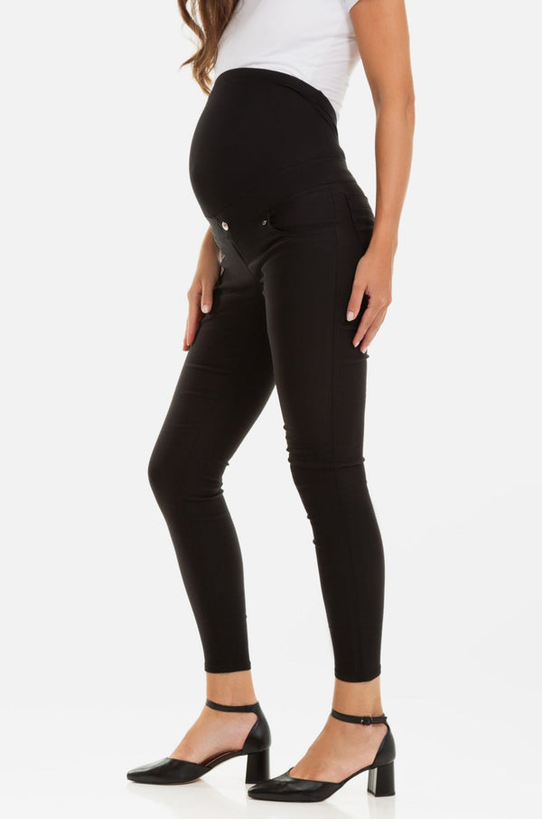 Pantaloni negri ajustați pentru gravide