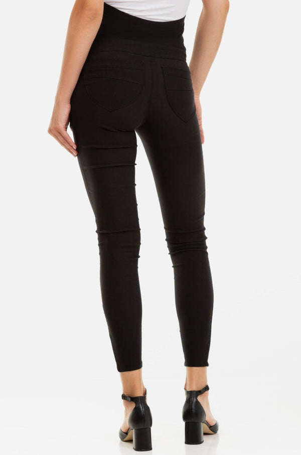 Pantaloni negri ajustați pentru gravide