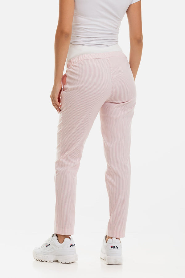 Pantaloni din bumbac petru gravide cu dungi