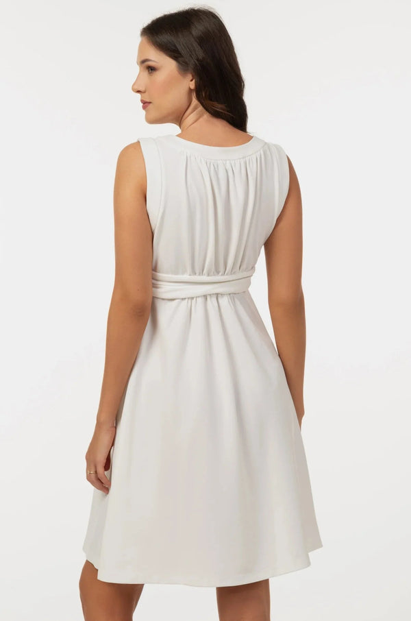 Rochie elegantă pentru gravide - ecru