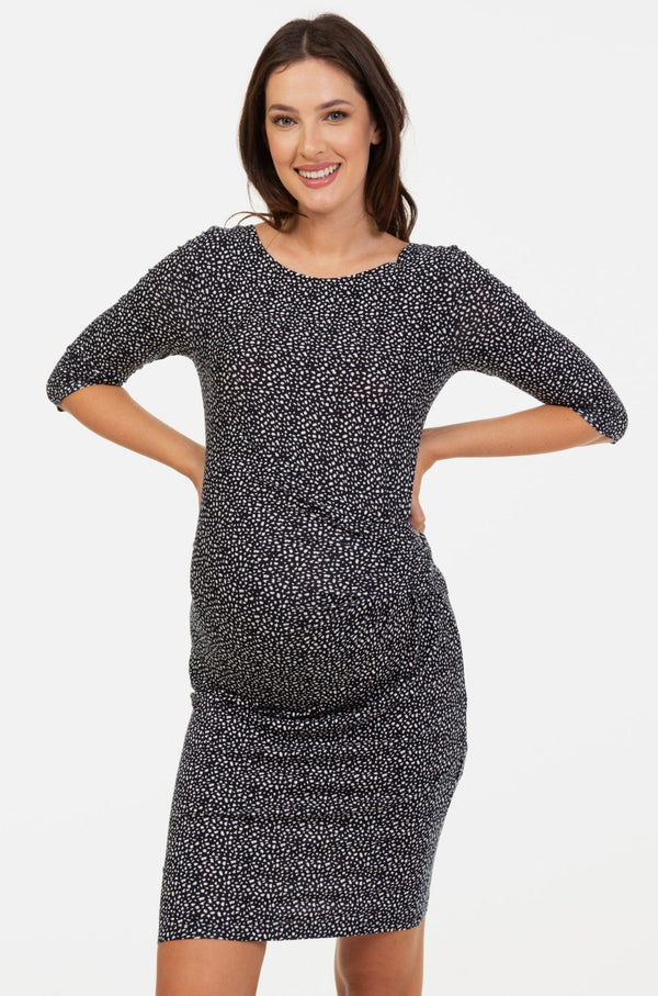 Rochie pentru gravide cu drapaj lateral