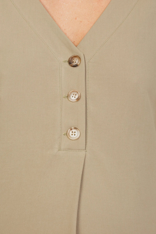 Rochie midi pentru gravide și alăptare - kaki