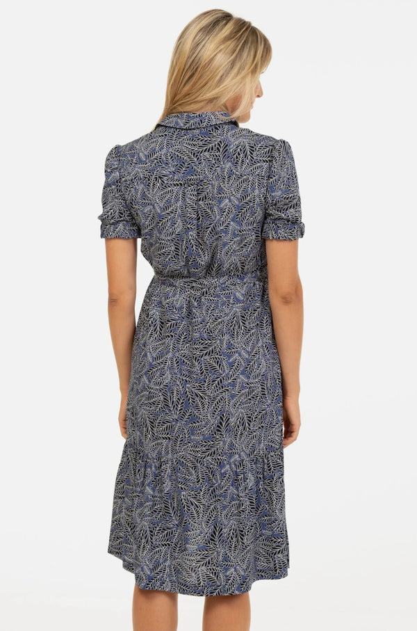 Rochie pentru gravide și alaptare cu gulerul cu volane