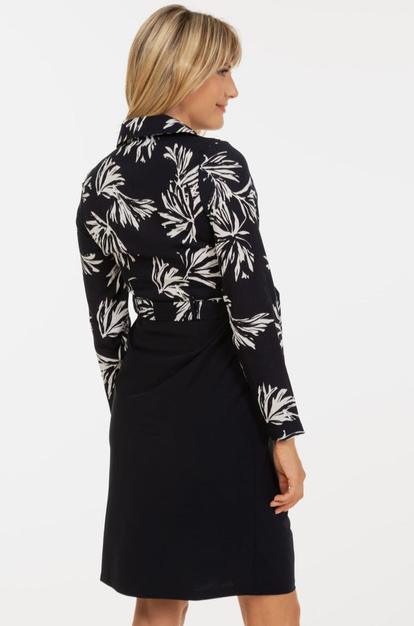 Rochie pentru gravide și alăptare cu top cu imprimeu floral
