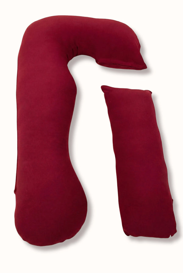 Pernă U 3 în 1 pentru gravide și alăptare – bordeaux