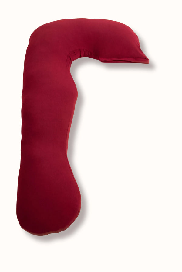 Pernă U 3 în 1 pentru gravide și alăptare – bordeaux