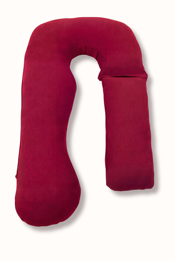 Pernă U 3 în 1 pentru gravide și alăptare – bordeaux