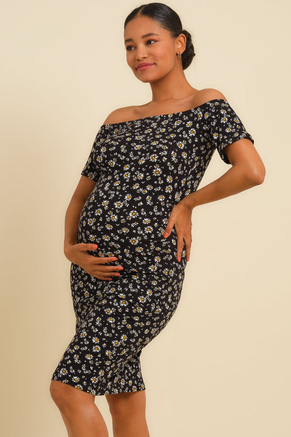 Rochie pentru gravide cu umerii goi