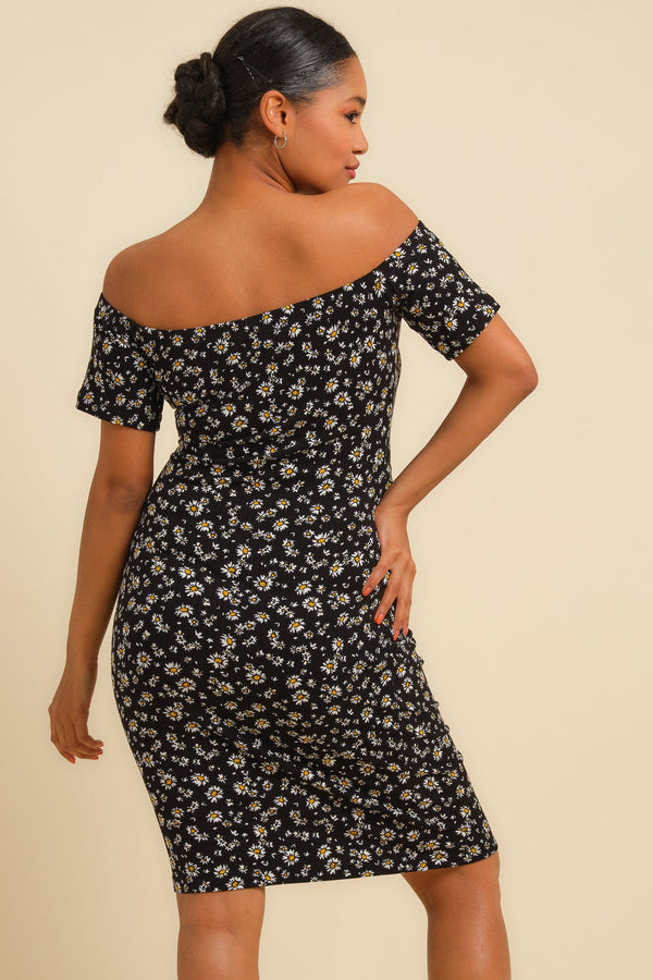 Rochie pentru gravide cu umerii goi