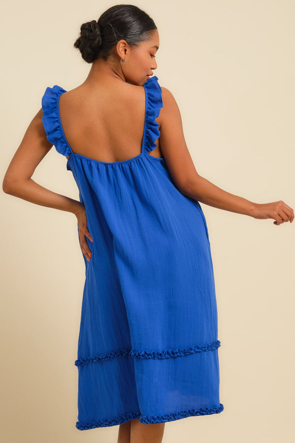 Rochie cu volane pentru gravide