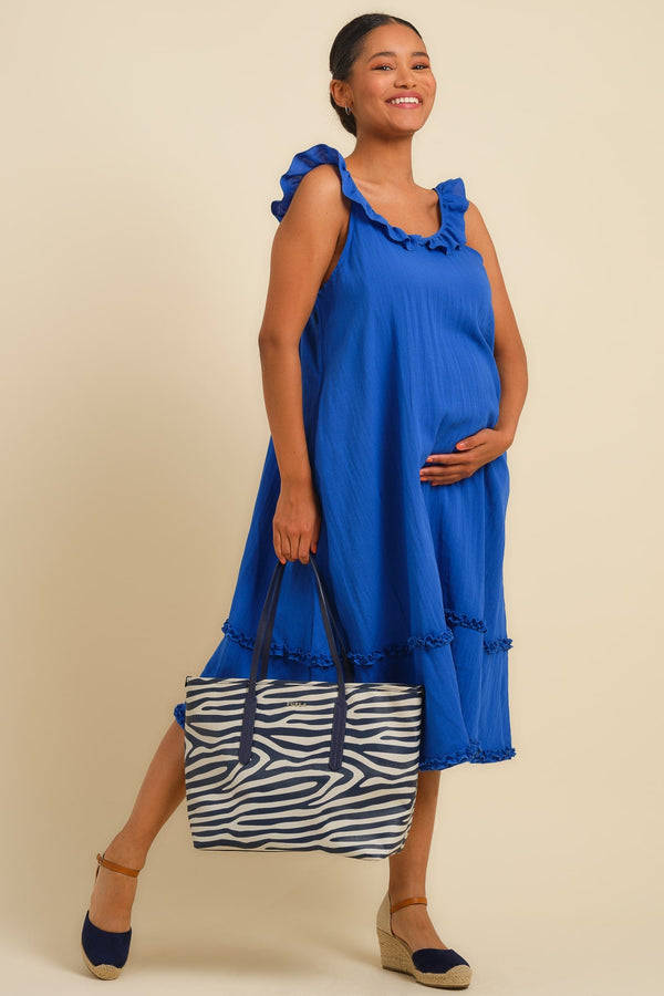 Rochie cu volane pentru gravide