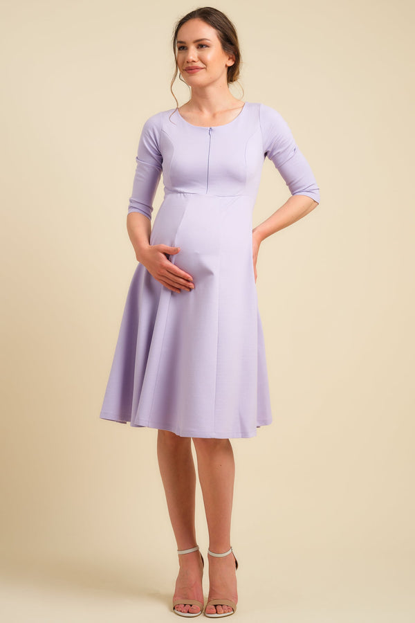 Rochie de seară pentru gravide și alăptare - liliac