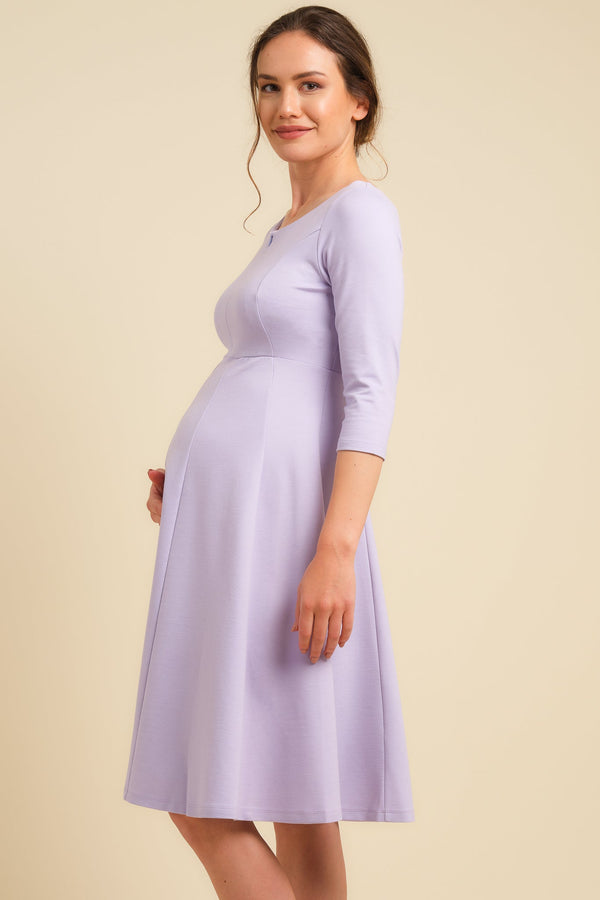 Rochie de seară pentru gravide și alăptare - liliac