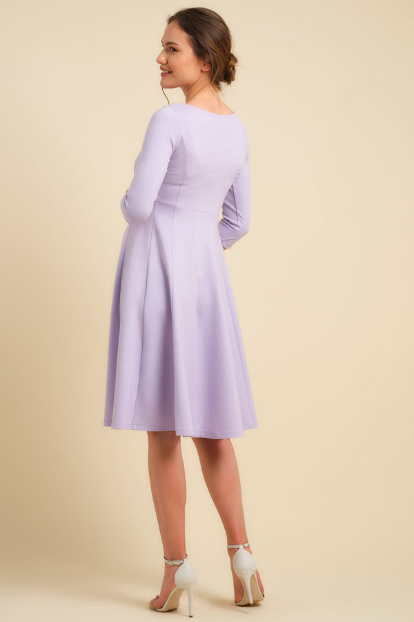 Rochie de seară pentru gravide și alăptare - liliac