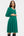 Rochie elegantă pentru gravide, cu drapaje - verde
