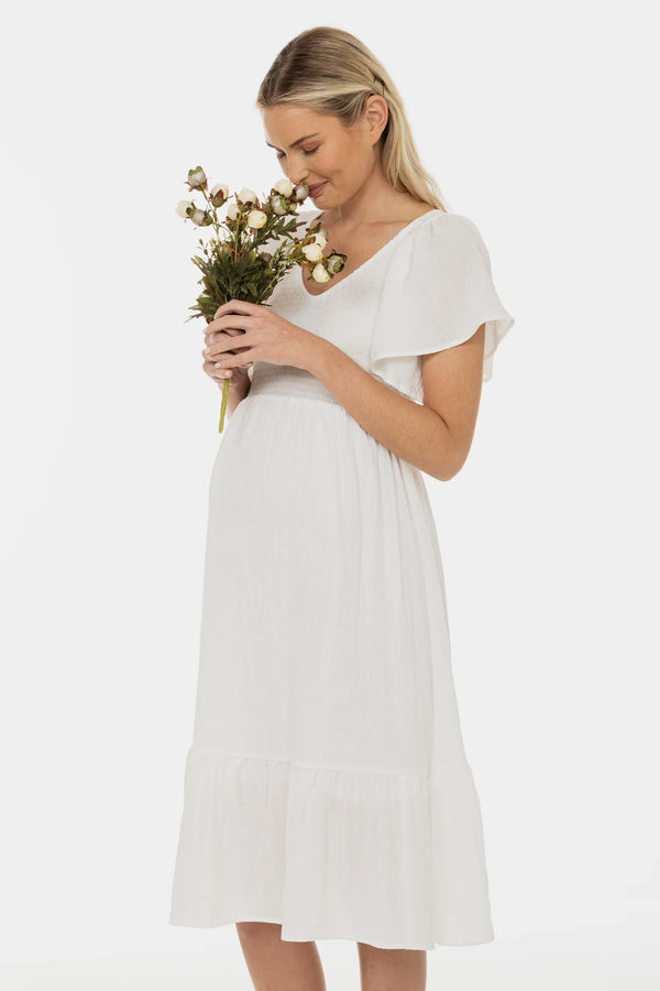 Rochie de mireasă pentru gravide încrețituri